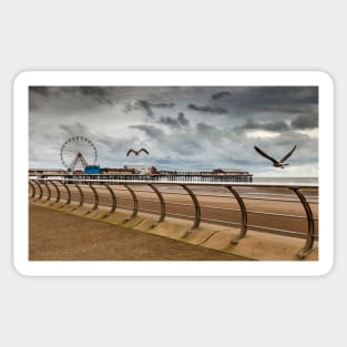 Blackpool beach Sticker